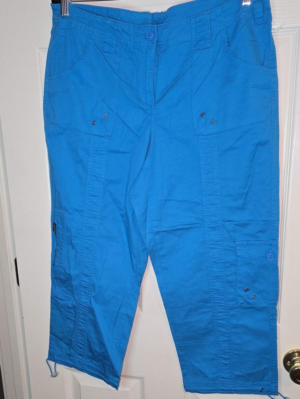 Style & Co. Electric Blue Cargo Capris